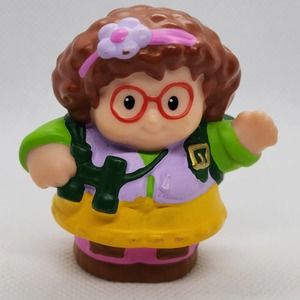 Fisher Price Little People Hiking Girl 'Maggie' with Binoculars Hiking Adventure